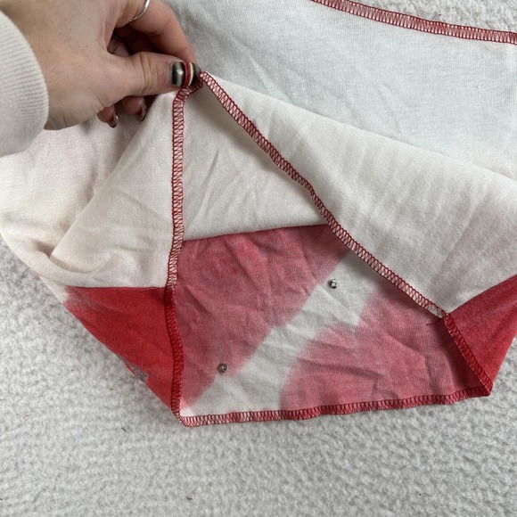 Vintage Outlaw Shirt Womens Medium Tie Dye One Shoulder Crop USA Y2K Grunge - Picture 8 of 13